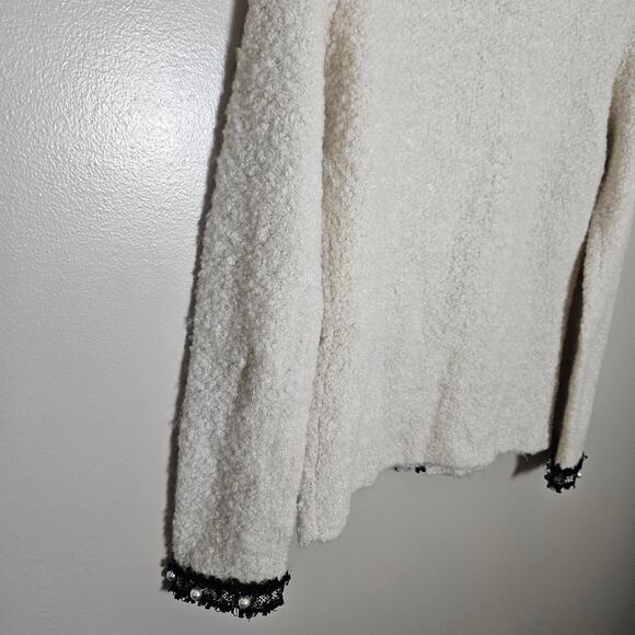 White House Black Market Pearl Detail Cardigan Sweater Sz XS - Picture 9 of 13